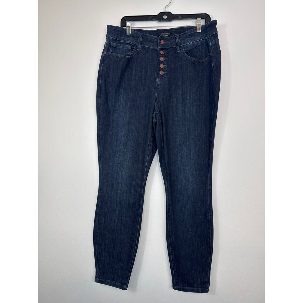 Judy Blue Skinny Jeans Button Fly High Rise Stretch Women's Plus 16W Denim Curvy